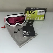 Outdoor Master Kids Ski Goggles Helmet Compatible Snow for Boys & Girls 100% UV