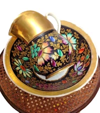 Old Paris Ewer & Bowl Antique 19th Century Porcelain