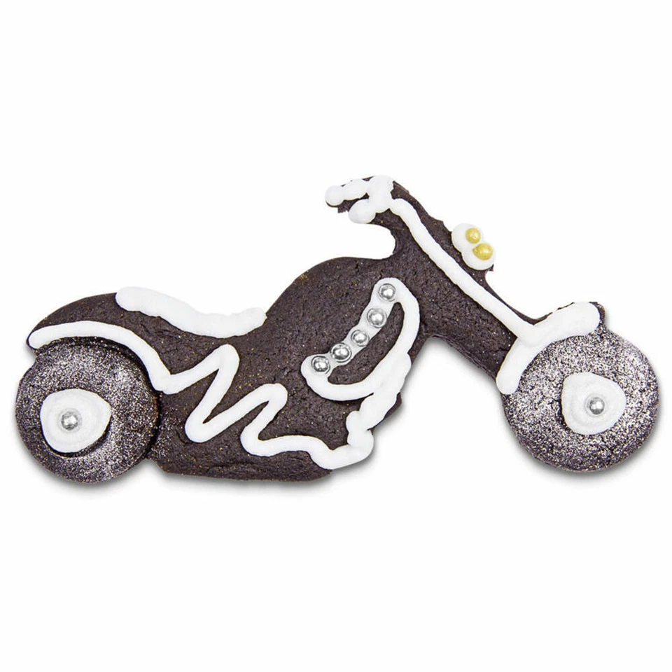 Städter Präge-Ausstecher Motorrad Ausstechform Plätzchenform Keks Edelstahl 7 cm - Bild 3 von 4