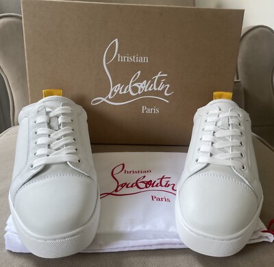 Christian Louboutin Leather Louis Junior‎ Orlato Flat, Sizes 42 Louis Junior - Sneakers - Patchwork watersnake leather  main image 2