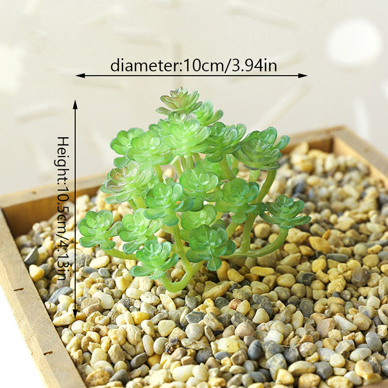 Simulated Succulent Cactus Fake Greenery Plants DIY Potted Bonsai Home