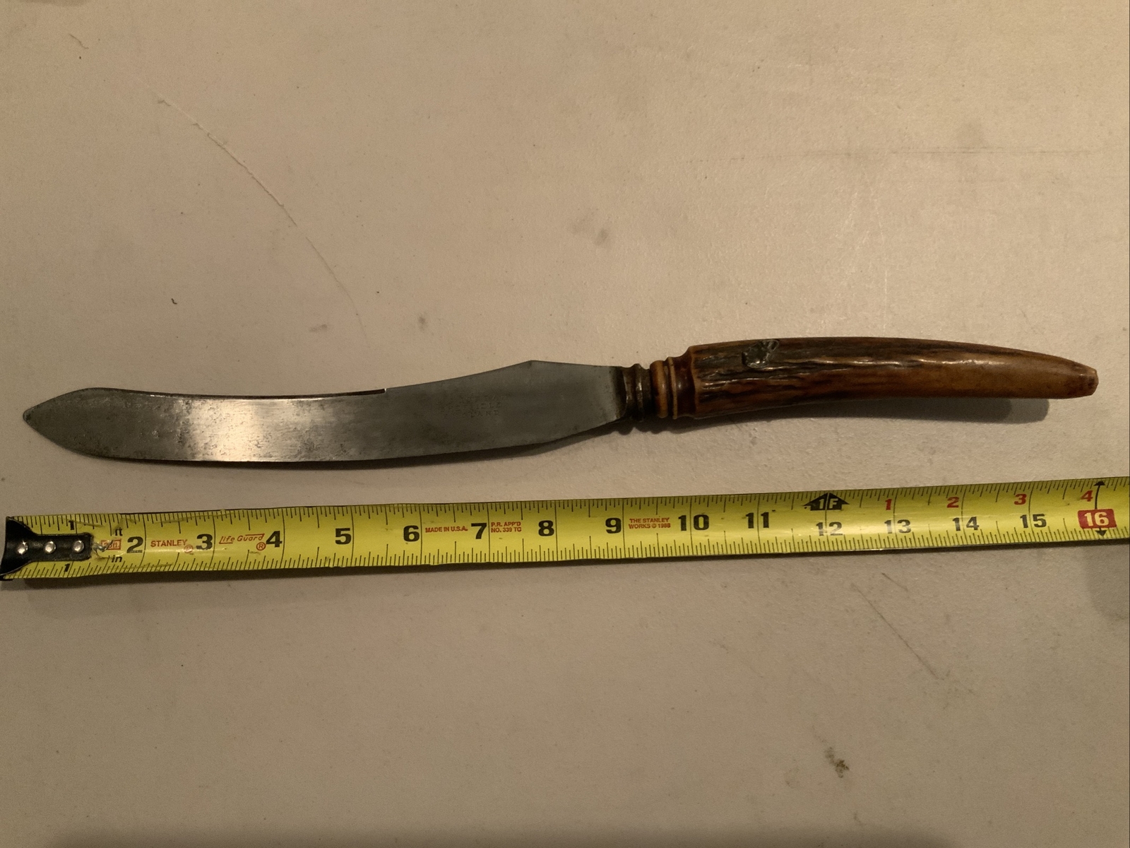 Vintage AJ Jordan Sheffield England Knife Antler 16” Long eBay