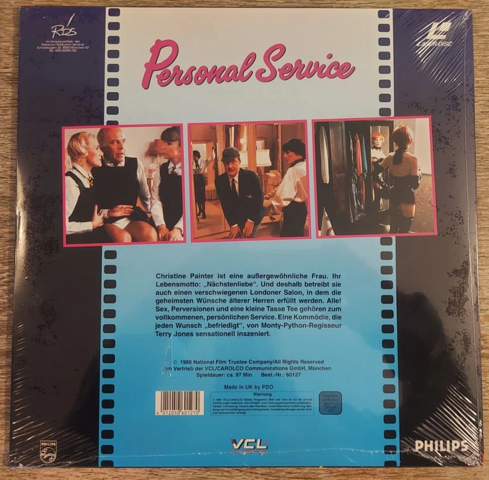 LaserDisc PERSONAL SERVICE - Terry Jones - Julie Walters - Bild 2 von 2