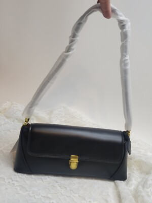 Chennai & Karina Mini Black Clutch Purse NWT Zip Close Bag Gold Trim& Feet