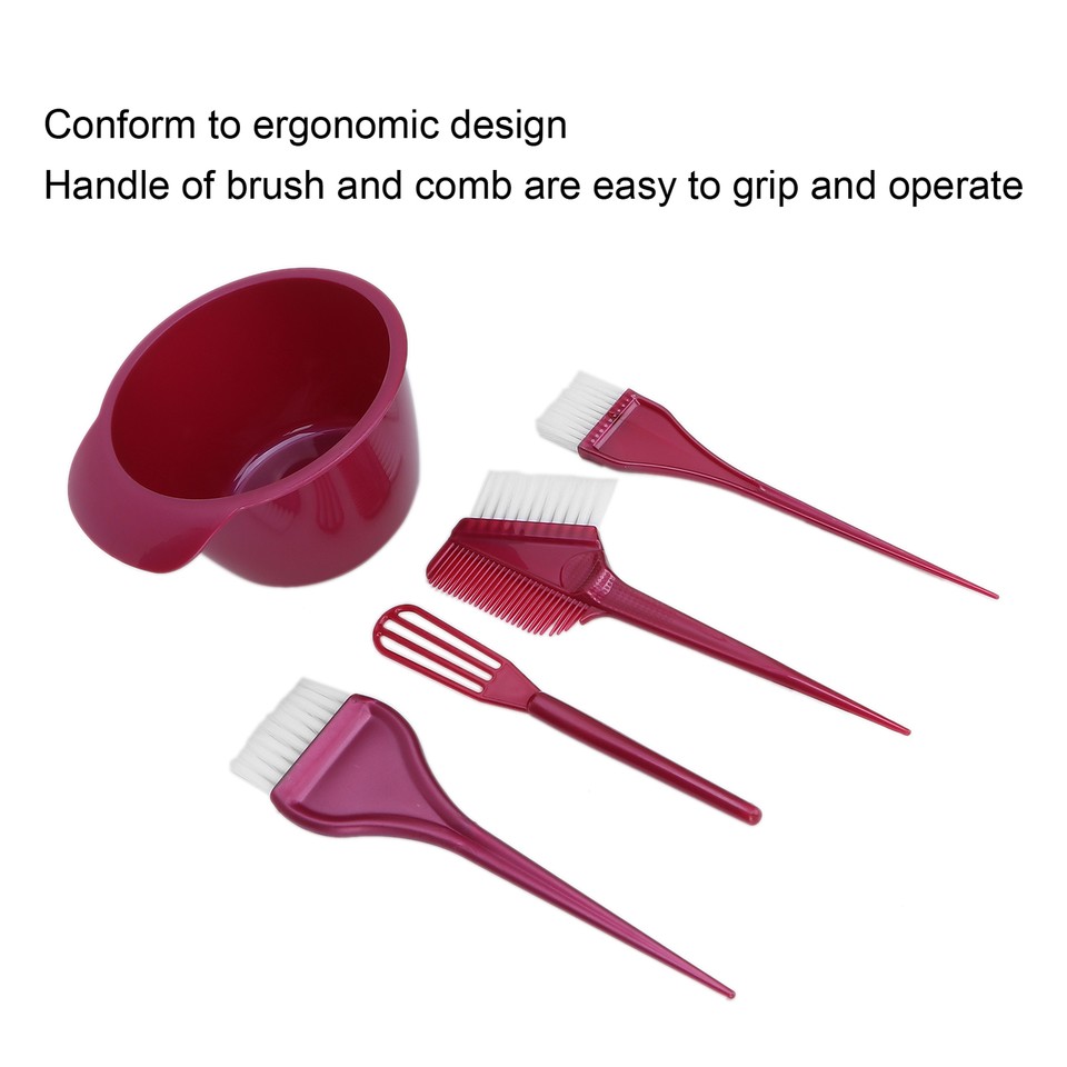 Professional Hair Dye Coloring Kit Hair Color Bowl Hair Dyeing Brush