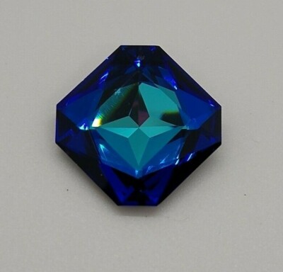 Swarovski Crystal Bermuda Blue Rhombus 6400 Pendant; 14mm or 23mm; Vintage!