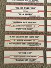 Lot of 14 JUKEBOX Title Strips - Rock - Pop - Country - Madonna - Toto - Lauper — photo 3