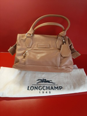sac longchamp cuir camel