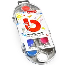 Set Di Acquerelli Bruynzeel Con Pennello Senza Glutine 12 Colori