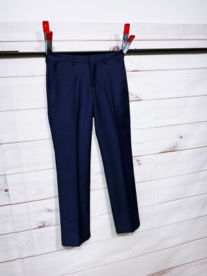 Express Photographer Mens Dress Pants Size 28/30 Blue Pockets Wool