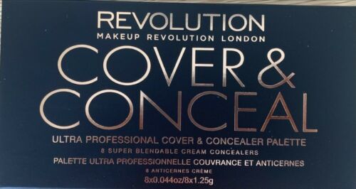 Makeup Revolution Cover and Conceal Palette Contour Highlighter - Light 8x 1.25g - Picture 1 of 2