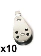 Pactrade Marine x10 Canoe Boat Sailboat Kayak Anchor Trolley SS316 Pulley Block