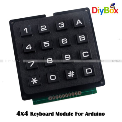 4X4 MATRIX ARRAY MOMENTARY 16 KEY SWITCH KEYPAD KEYBOARD MODULE FOR ARDUINO