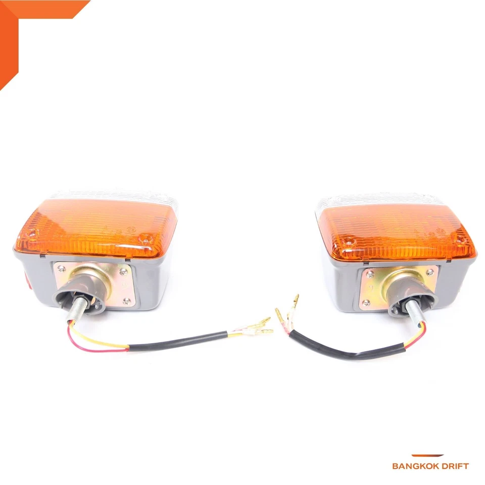 Pair Front Corner Turn Signal Lamp Light For TOYOTA LAND CRUISER FJ45 BJ40 60-84 - Image 3 of 4