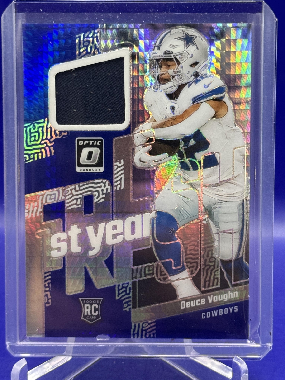 2023 Donruss Optic Deuce Vaughn #FYF-DV 1st Year Fresh Blue Hyper MEM Dallas
