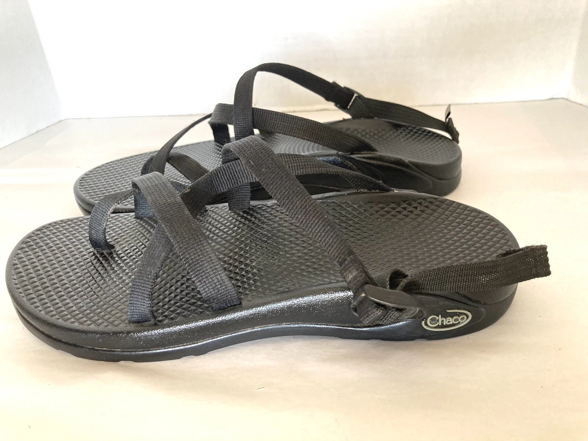 Chaco EcoTread Backless Black Sandal Sz 9 Adjustable eBay
