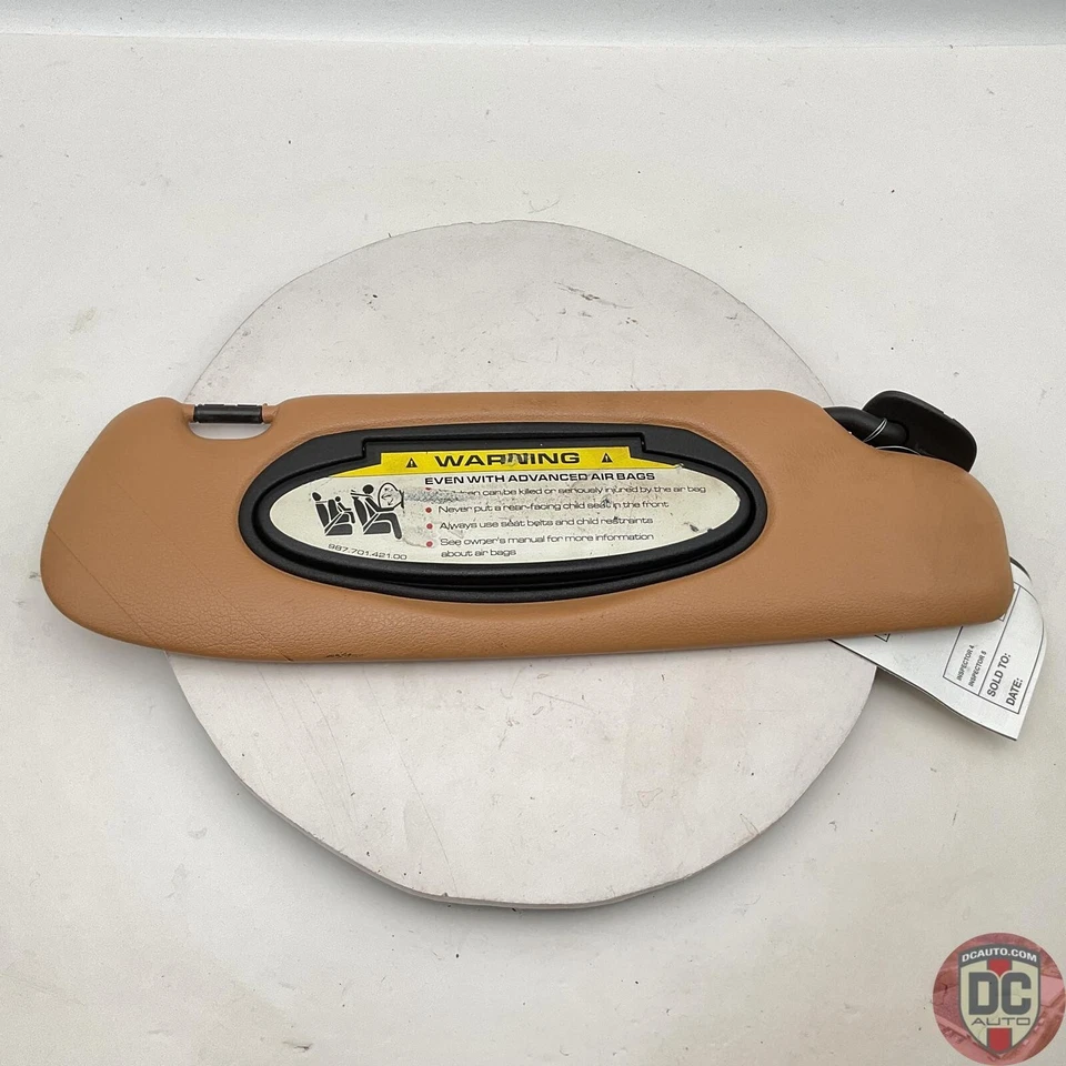 2009-2012 Porsche Cayman Sun Visor, Right Passenger 987731032137E3 15714 Foto 4 de 4
