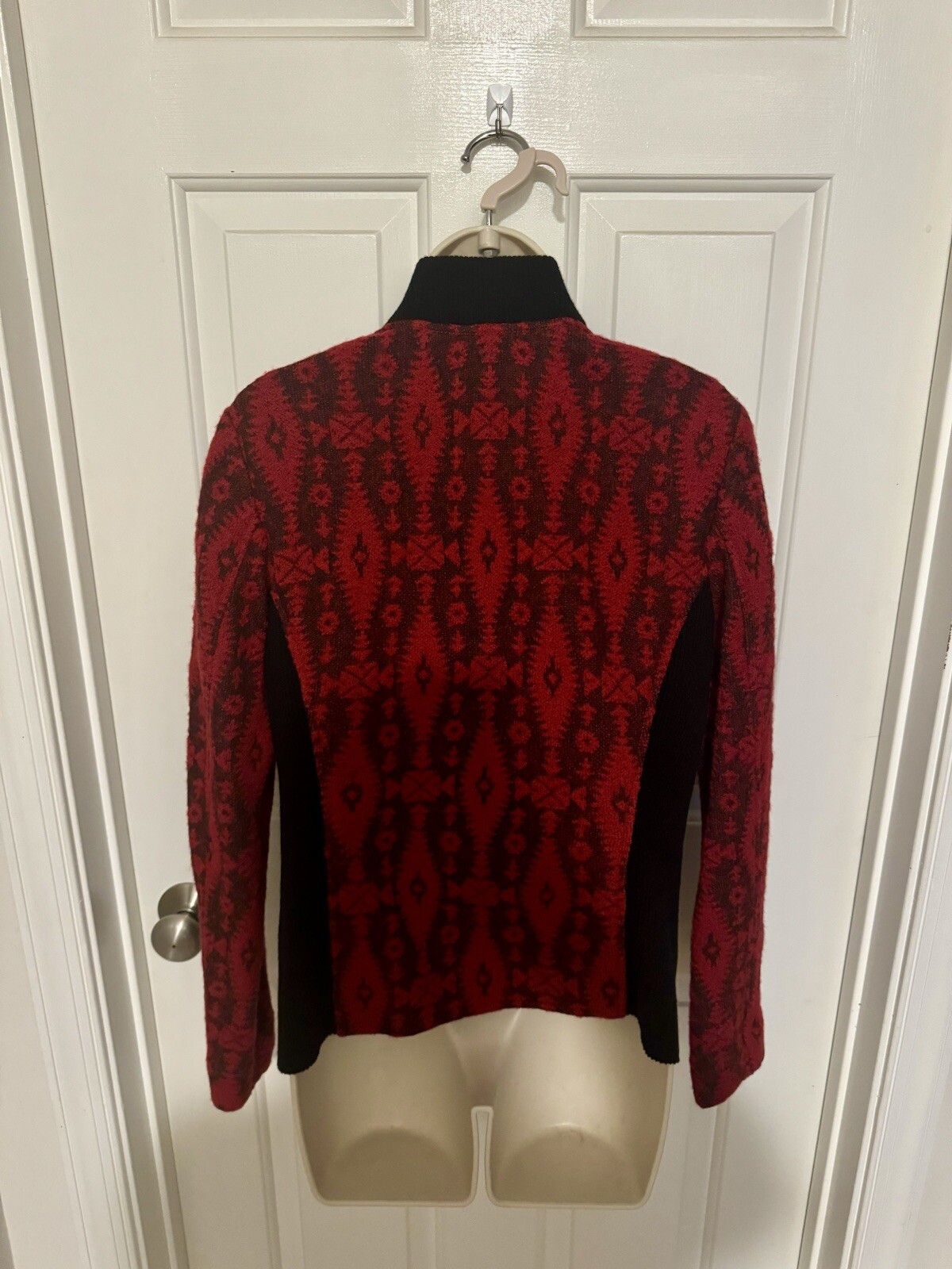 Pendleton Women’s Button Cardigan Jacket Red And … - image 4