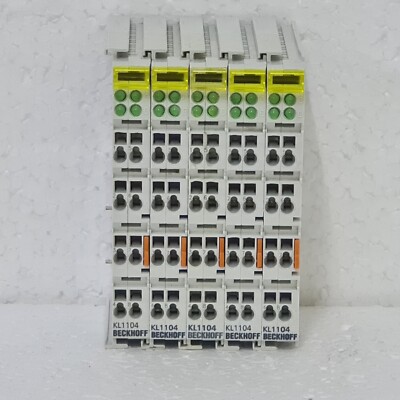 Lot of 5 BECKHOFF KL1104 4-channel digital input, 24 V DC, 3 ms, 2-/3-wire conn