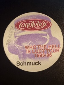 1995 CANDLEBOX - Purple Schmuck backstage pass-unused-NOT SOLD TO THE PUBLIC
