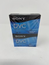 Sony DVC Premium Digital Video Cassette Pack of 2 DVM60PRR/ New Sealed Mini DVC