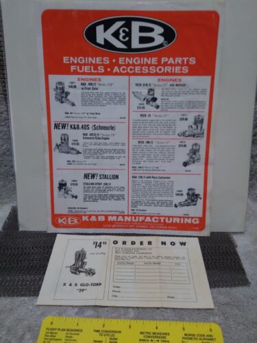 LOT OF K&B*MODEL AIRPLANE ENGINE PARTS*CATALOG & ORDER FORM*SP*SAI - Picture 11 of 12