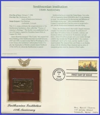 USA1 #3059 ADDR GOLDEN REPLICA FDC   Smithsonian Institution