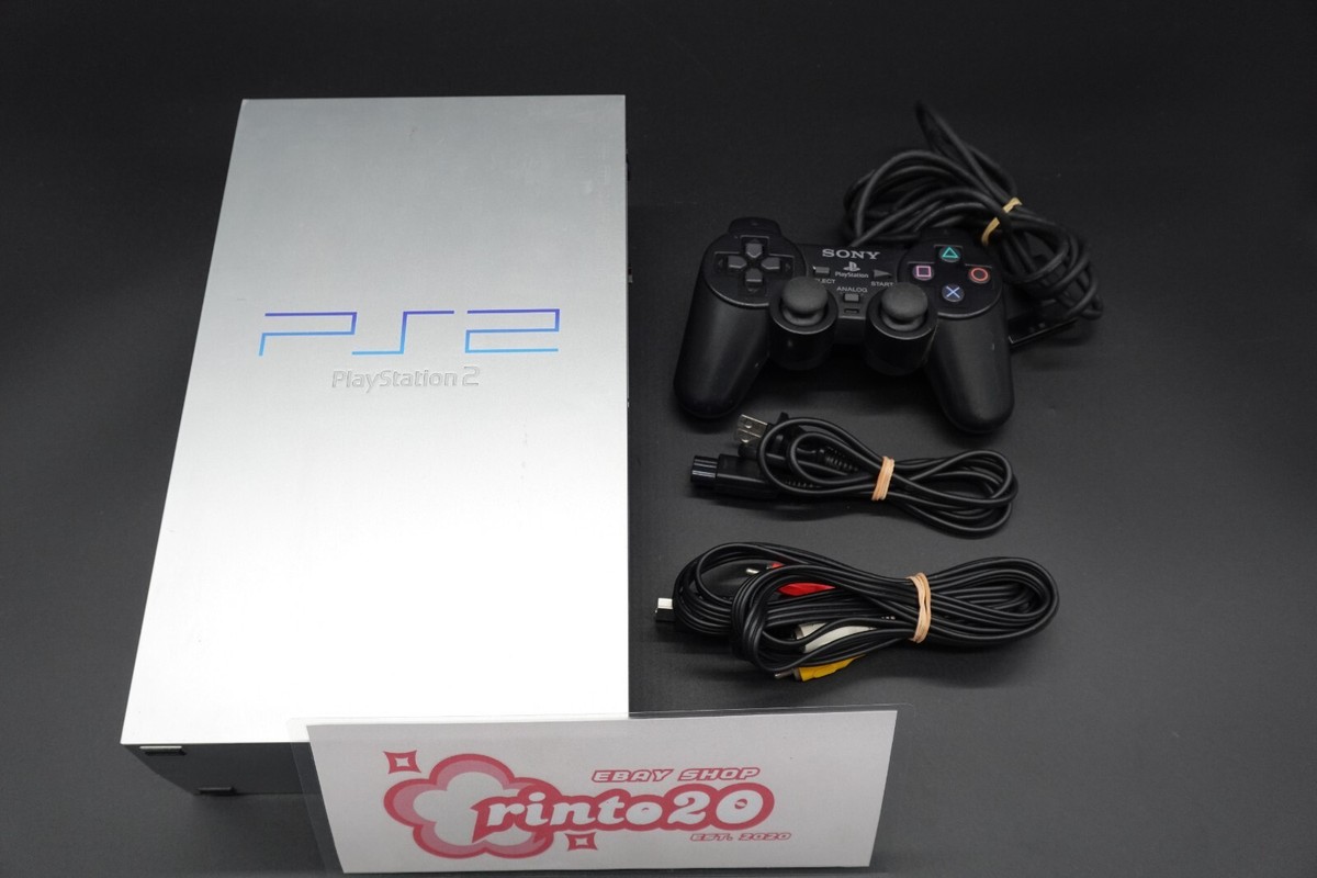 PlayStation 2 Satin Silver SCPH-50000 TSS ps2 sony W
