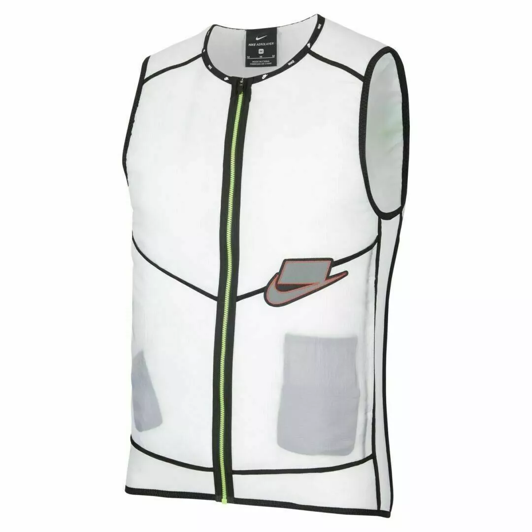 muñeca Inspirar Fácil de suceder Nike Aerolayer Running Vest Wild Run Gilet White SZ XL BV5619-100 Thermore  | eBay