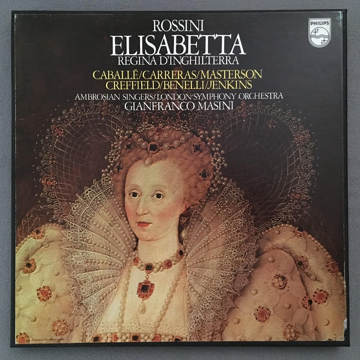 クラシック Montserrat Caballe Rossini;Elisabetta D630 Rossini Elisabetta Caballe Carreras Masini 3LP Philips