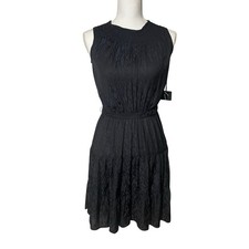Simply Vera, Smocked Sleeveless Dress, Lightly Printed, Sz XS