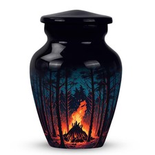 Night Forest Urns for Human Ashes Adult Male  Female - Small, Multicolor