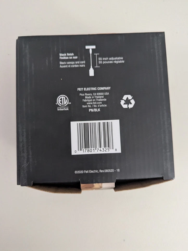 Lámpara colgante Feit Electric 60W Industrial 1 enchufe de luz Foto 3 de 4