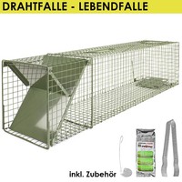 Tierfalle Lebendfalle GrüN Marderfalle Drahtfalle 120 X 29 X 31 Cm Petigi