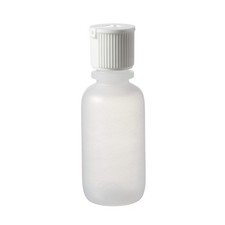 Boston Round Bottles with Flip-Top Cap LDPE 1 oz. White 24 Piece