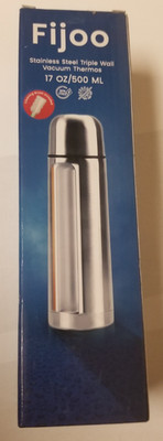 Stainless Steel Thermos, Triple Wall Insulated 500ml - Hot/Cold Beverages