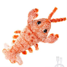 High Quality Shrimp Moving Toy With USB Power Cable For Dog Cat Kid Washable Toy