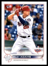 Riley Adams 2022 Topps #158 Nationals MLB READ FREE SHIPPING AutographDen