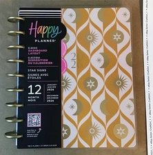 NEW! Happy Planner 2026 “STAR SIGNS” Classic DASHBOARD Layout 12-Month Planner