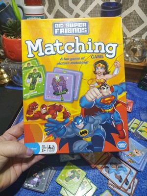 Replacement Pieces DC Super Friends Matching Memory Game Missing 3 pieces.  