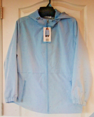 WP Weatherproof Rain Jacket Wind Resistant Light Blue Women's 3XL New