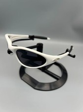 Oakley Minute 1.0 Sunglasses Retro Vintage Y2K White Black Frame