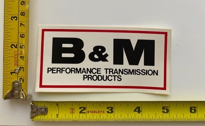 B&M Performance Transmission Sticker Decal 4.5'' X 2.5'' Vintage Muscle Car Mopar