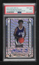 2021-22 Leaf Metal Silver Wave MarJon Beauchamp #BA-MJB PSA 9 MINT Auto 8d2