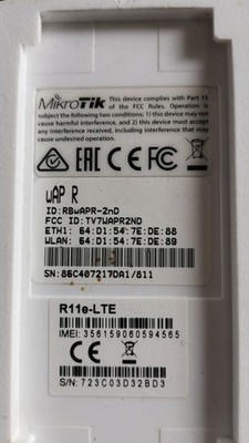 MikroTik RBWAPR-2ND&R11E-LTE Access Point - wetterfest  *** gebraucht ***