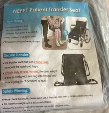 NEPPT Patient Lift Stair Slide Board Transfer Belt Wheelchair Transfer Seat Pad