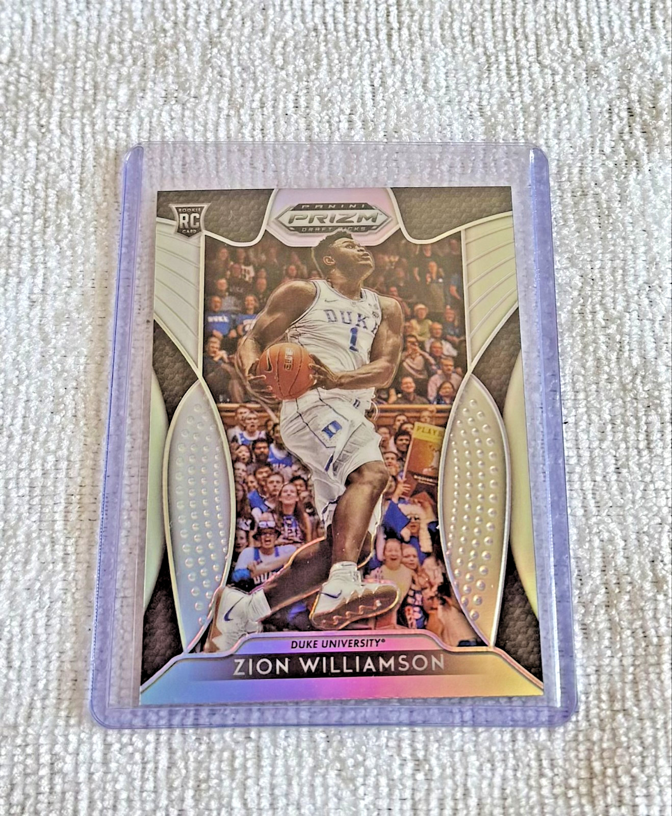 2019-20 Panini Prizm Draft Picks - Zion Williamson #1 Silver Refractor (RC) DUKE