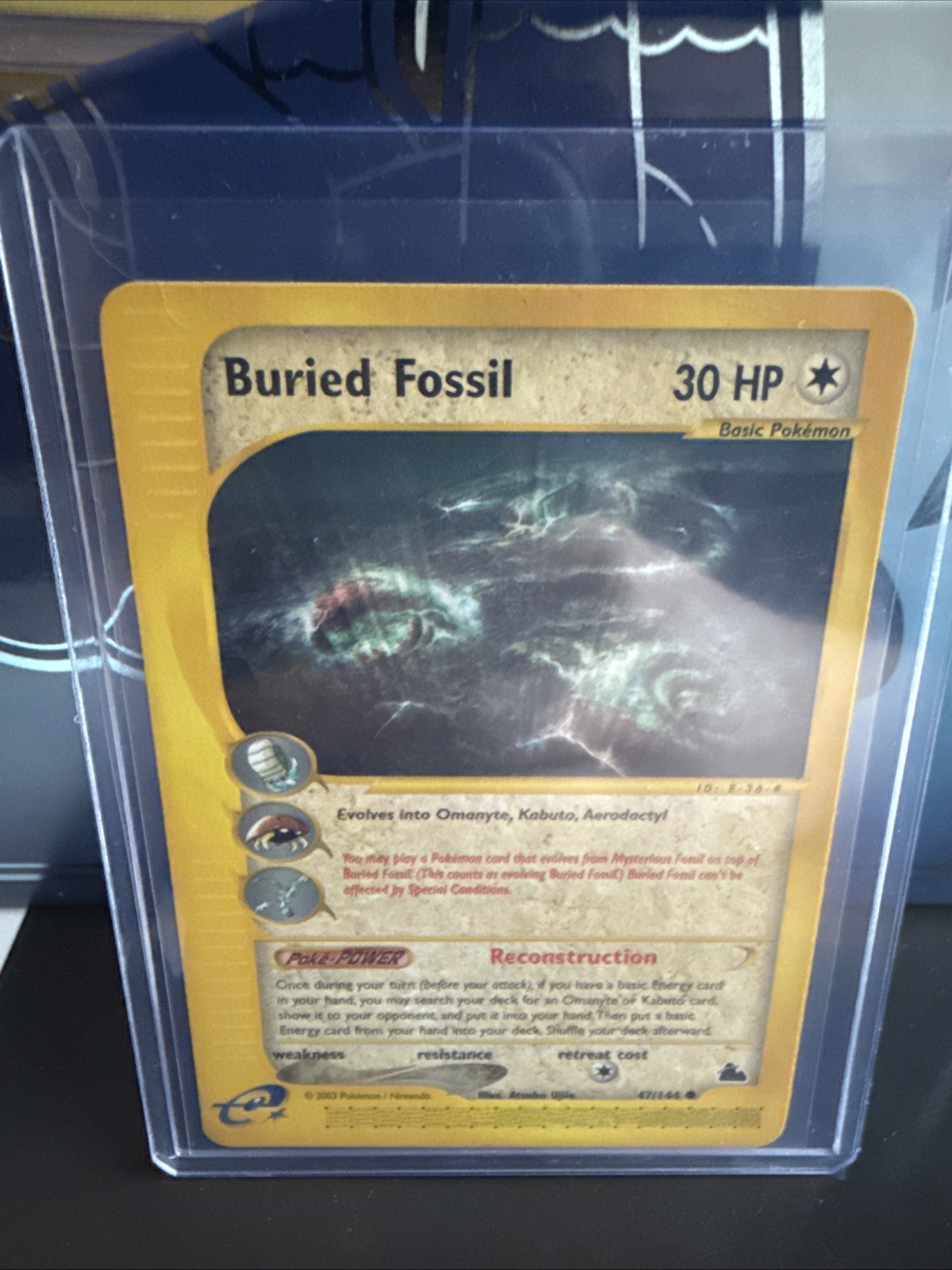 Pokémon Skyridge Buried Fossil 47/144 NM Near Mint