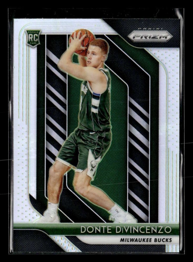 2018-19 Panini Prizm Donte DiVincenzo Silver #246 Rookie Milwaukee Bucks UX6295
