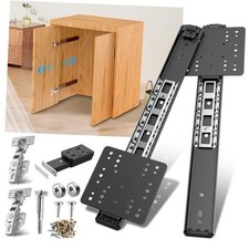 Pocket Door Slide kit, Pivot Door Slide Hardware Insert with 12 Inch 2.0